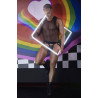 CandyMan Débardeur Transparent en Mesh BASTET Noir